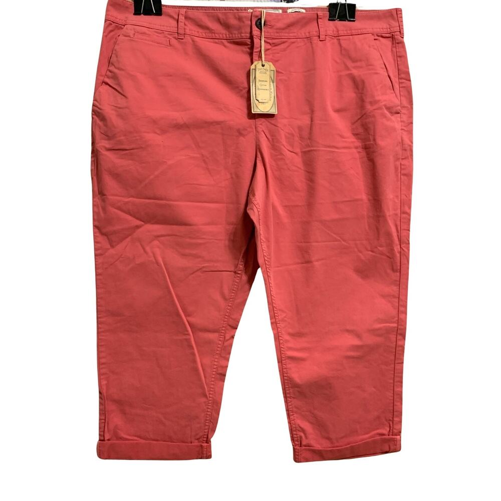 FAT FACE DEVON Ankle Grazer Chinos Red Berry Sz 16S NWT